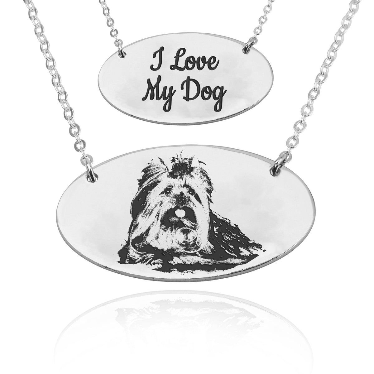 Custom Pet Engraved Photo Necklace