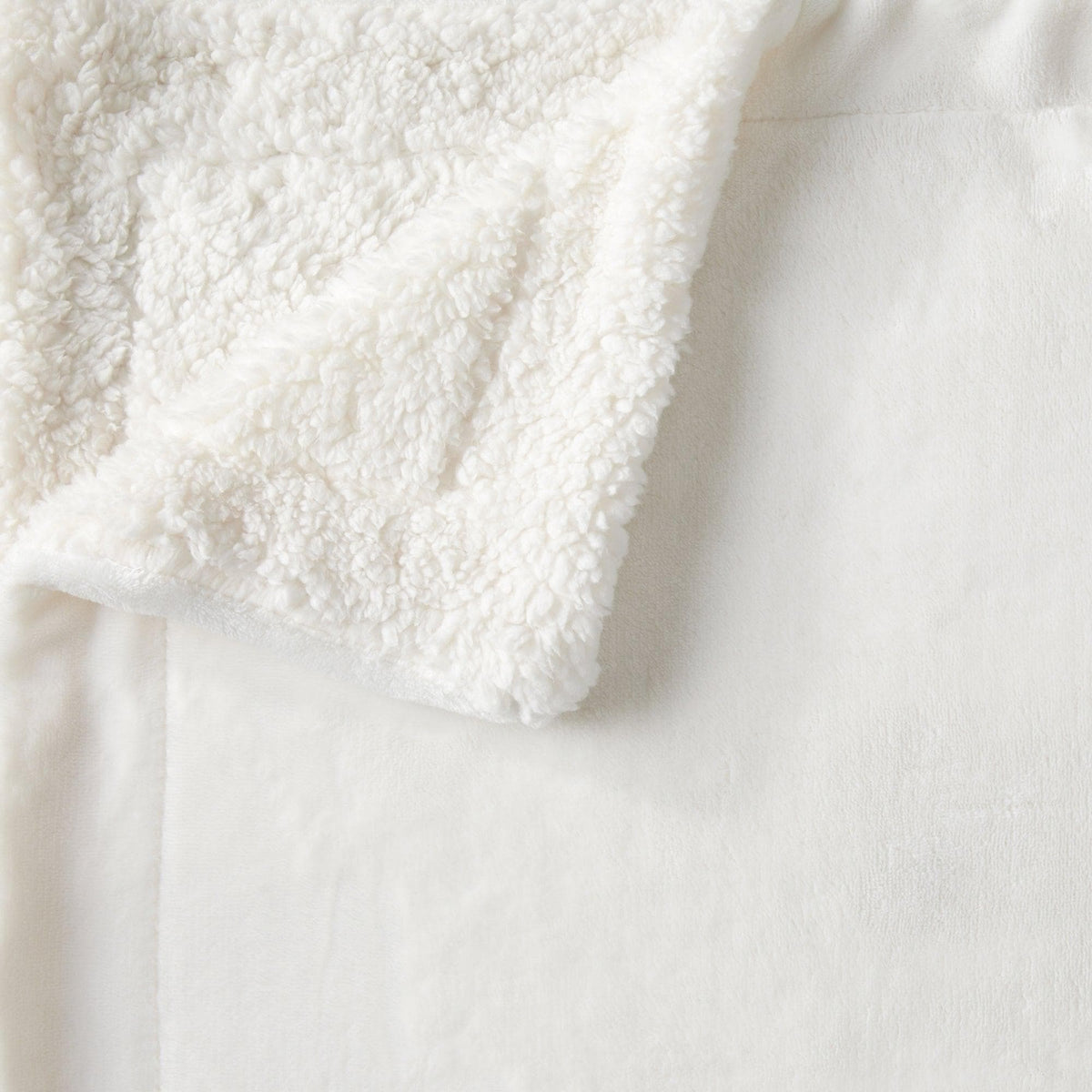 Great Bay Home Velvet Plush Sherpa Blanket, Reversible, Throw to King