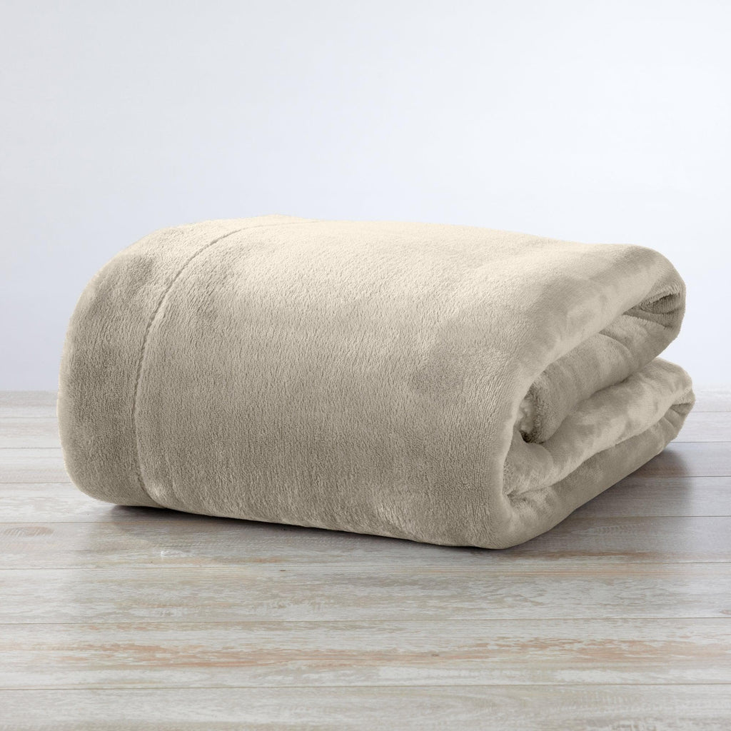 Great Bay Home Velvet Plush Sherpa Blanket, Reversible, Throw to King