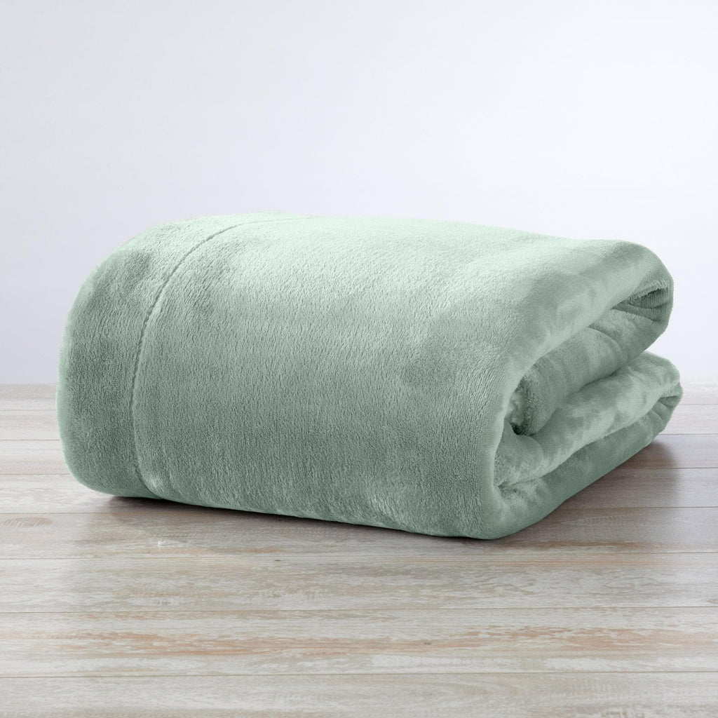 Great Bay Home Velvet Plush Sherpa Blanket, Reversible, Throw to King
