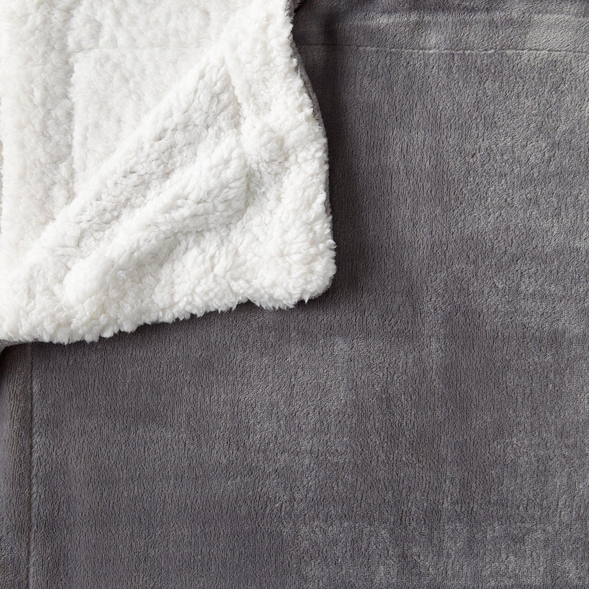 Great Bay Home Velvet Plush Sherpa Blanket, Reversible, Throw to King