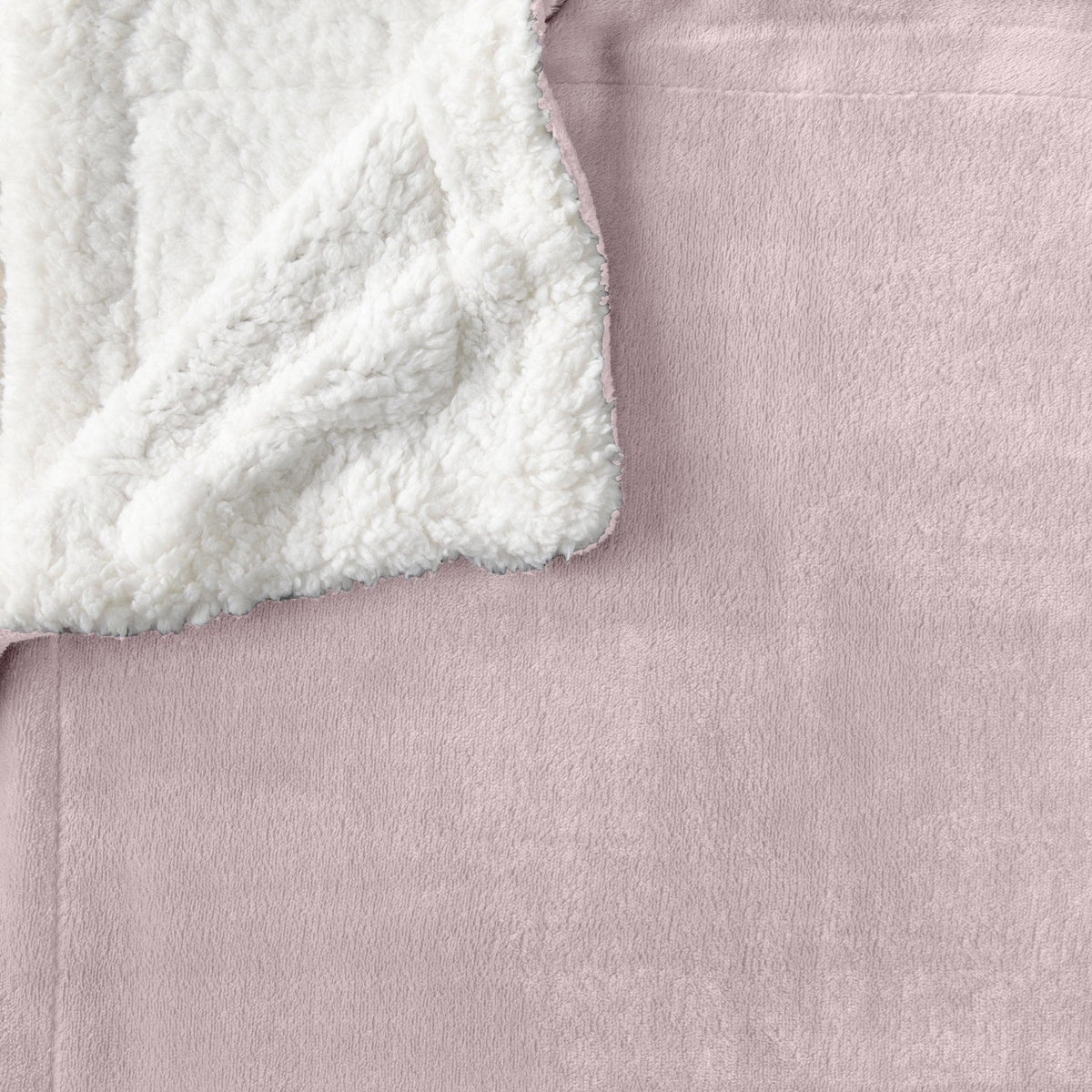 Great Bay Home Velvet Plush Sherpa Blanket, Reversible, Throw to King