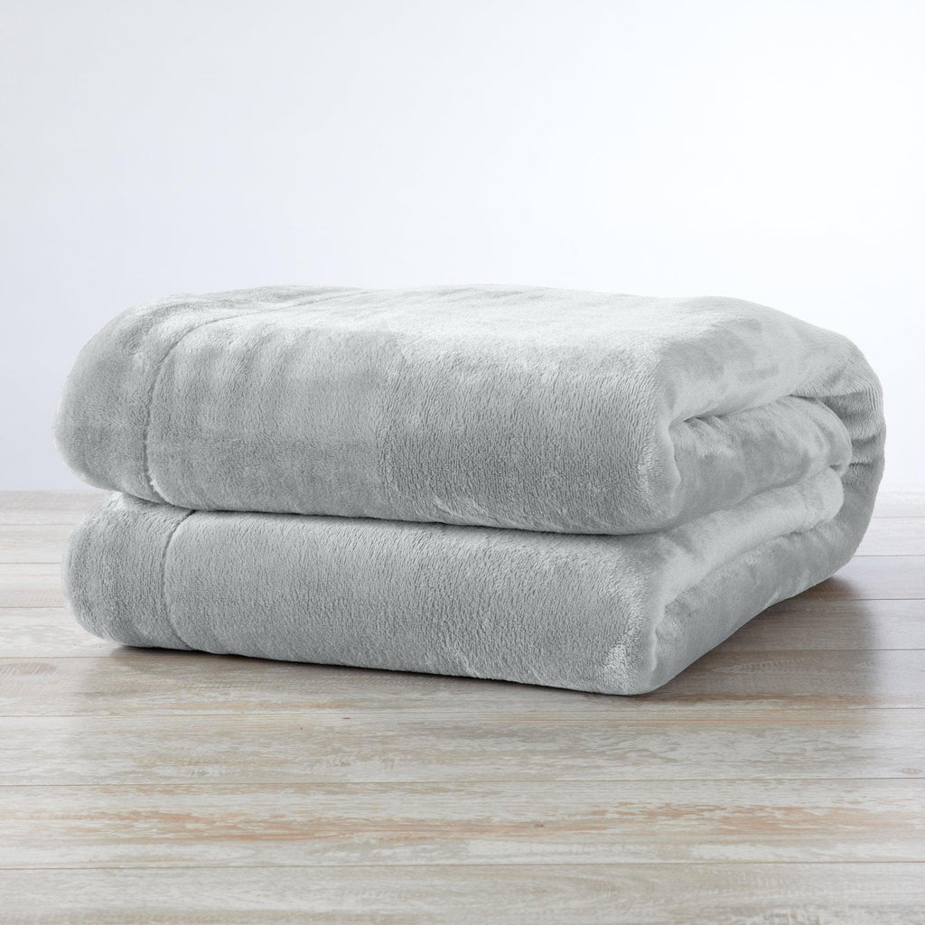 Great Bay Home Velvet Plush Sherpa Blanket, Reversible, Throw to King
