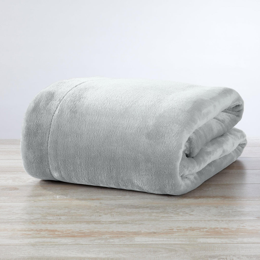 Great Bay Home Velvet Plush Sherpa Blanket, Reversible, Throw to King