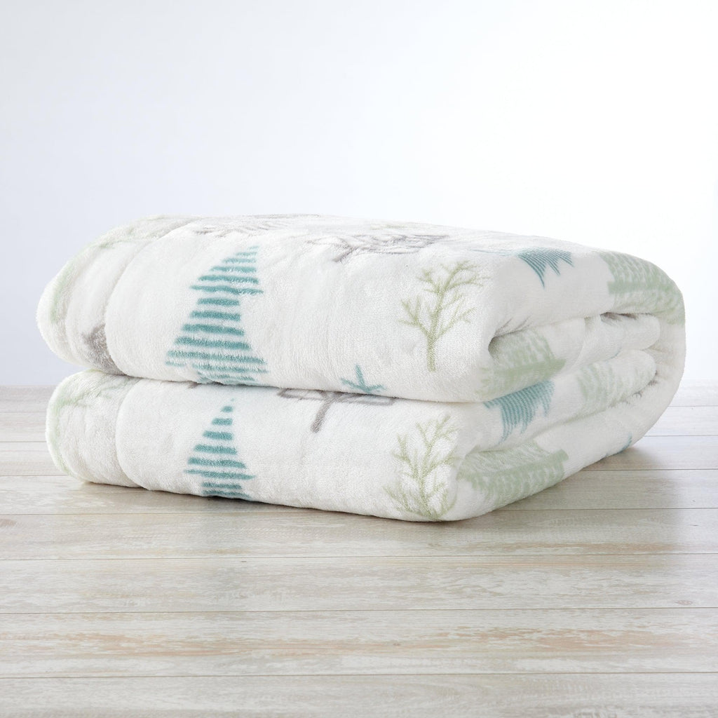 Great Bay Home Velvet Plush Sherpa Blanket, Reversible, Throw to King