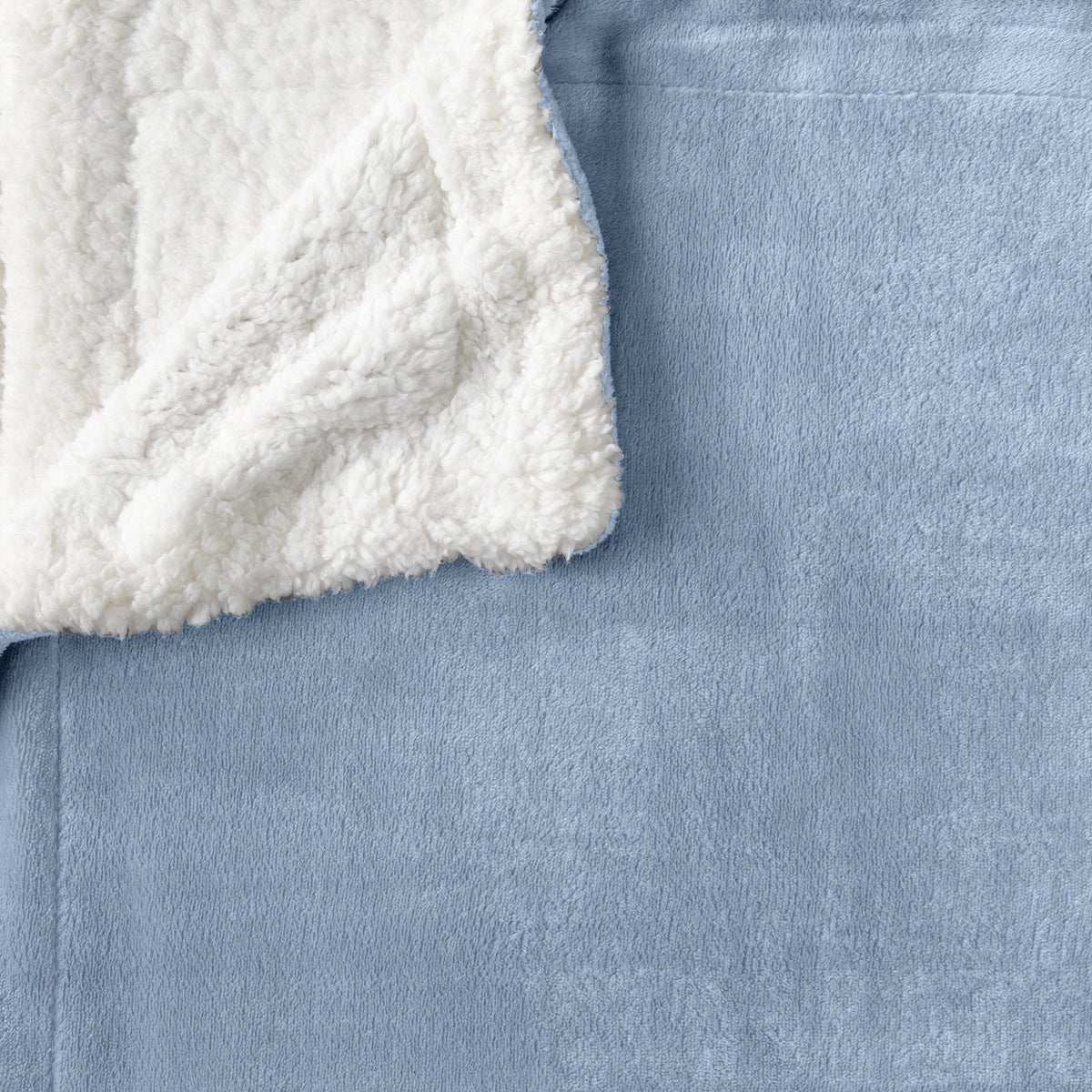 Great Bay Home Velvet Plush Sherpa Blanket, Reversible, Throw to King